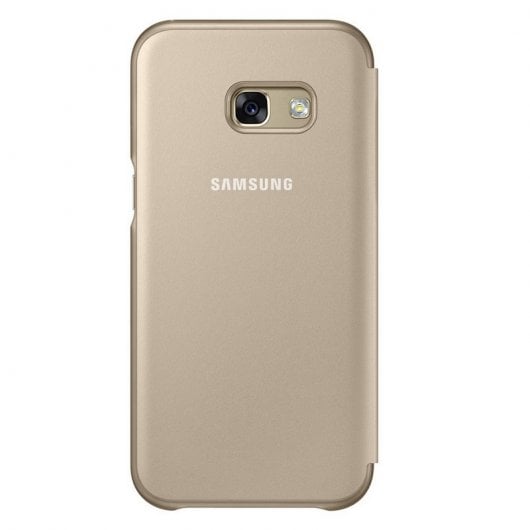 Samsung Neon Flip Wallet Dorada para Samsung Galaxy A3 2017