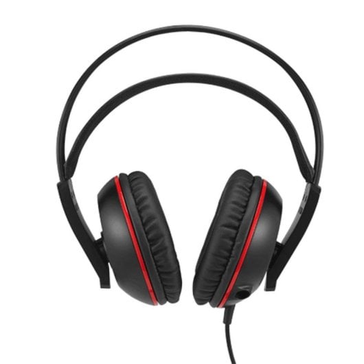 Auriculares Asus Cerberus mit Kabel 3,5 mm Gaming Sound Neodym-Magnet Mikrofone schwarz rot