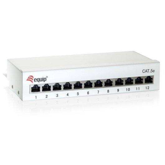 Panel de Parcheo Equip 227362 12 Puertos Cat 6 Sobremesa