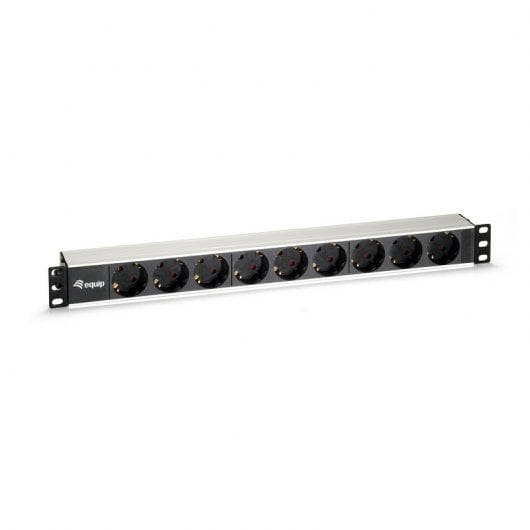 Equipaggia 333292 Multipresa in alluminio con 9 prese per rack 1U da 19".