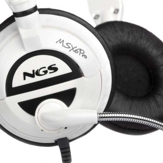 NGS MSX6 Pro Headset mit Mikrofon weiß
