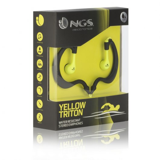 NGS Triton Yellow Auriculares Deportivos Amarillos