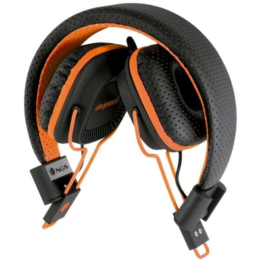 NGS DJ Gumdrop Orange Auriculares con Micrófono