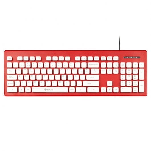 NGS Clipper Red Teclado USB
