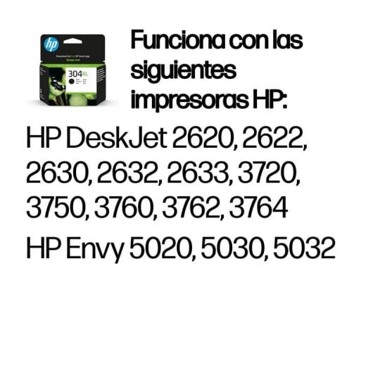 HP 304XL Cartucho Tinta Alta Capacidad Original Negro