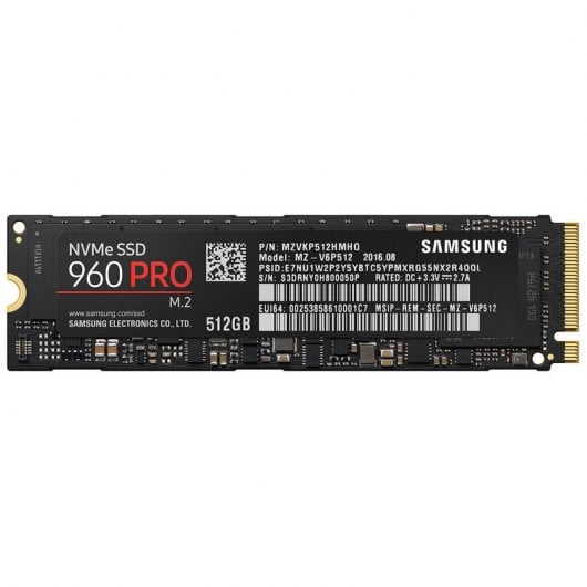 Samsung 960 PRO NVMe M.2 SSD PCI-e 512GB