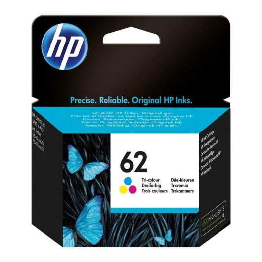 Cartouche Tinta Original HP 62 Tricolor