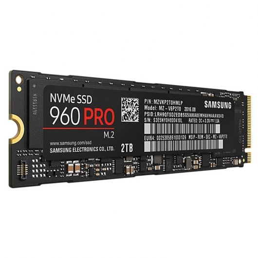 Samsung 960 PRO NVMe M.2 SSD PCI-e 2TB