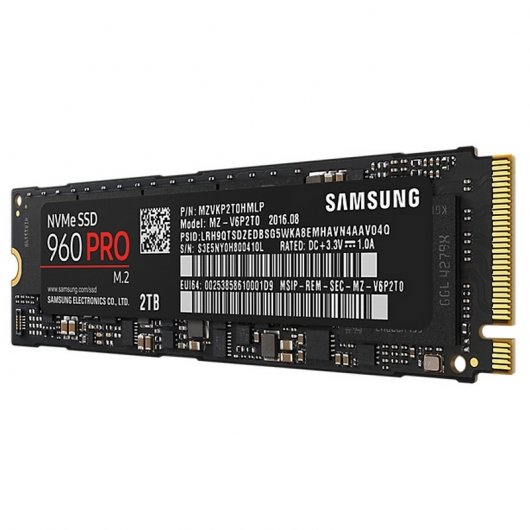 Samsung 960 PRO NVMe M.2 SSD PCI-e 2TB