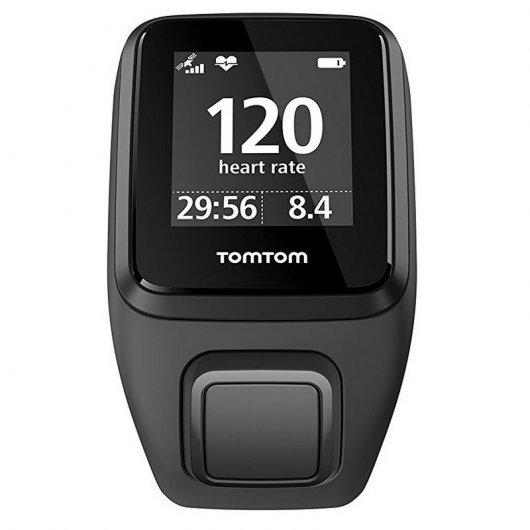 TomTom Runner 3 Cardio Reloj Deportivo Negro/Verde Correa Grande