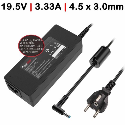 Netzteil Kompatibel mit HP 19.5V 65W 4.5x3.0mm