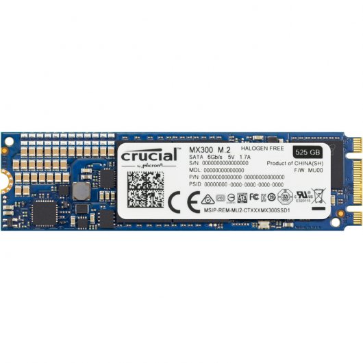 Crucial MX300 525GB M.2 Type 2280