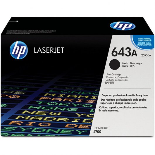 HP 643A Tóner Original Laserjet Negro