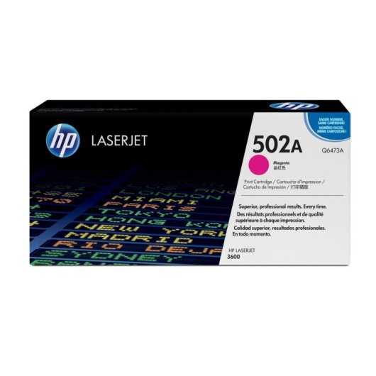 Cartouche Toner Original HP 502A Magenta LaserJet