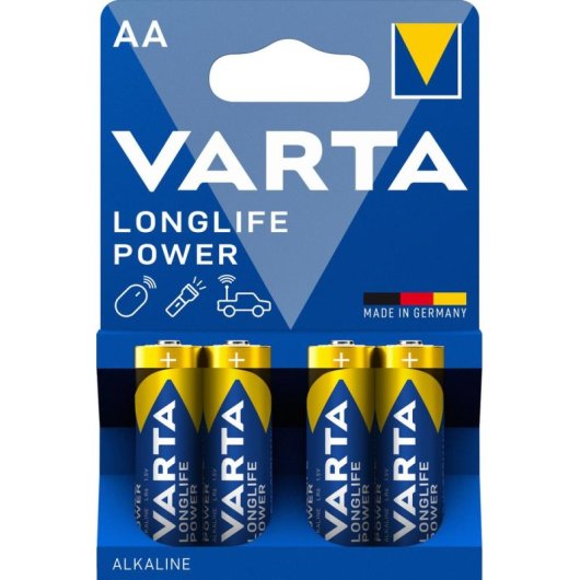 Pilha Alcalina AA Varta Longlife Power Pack de 4 unidades
