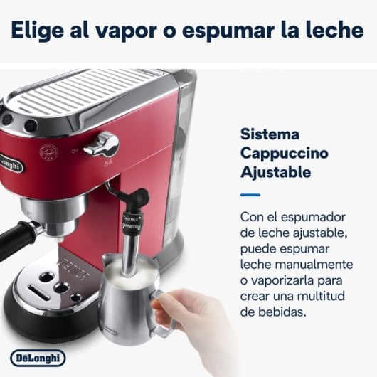 DeLonghi Dedica EC685.R Máquina de Café Expresso Vermelha