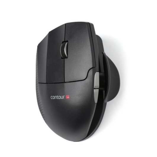 Souris Contour Design Unimouse Wireless R RF 2800 DPI Gris Ergonomique Rechargable