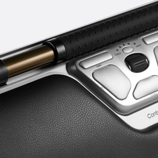 Ratón Contour Design RollerMouse Red USB Type-C 2800 DPI Negro Plata Ergonomía Avanzada