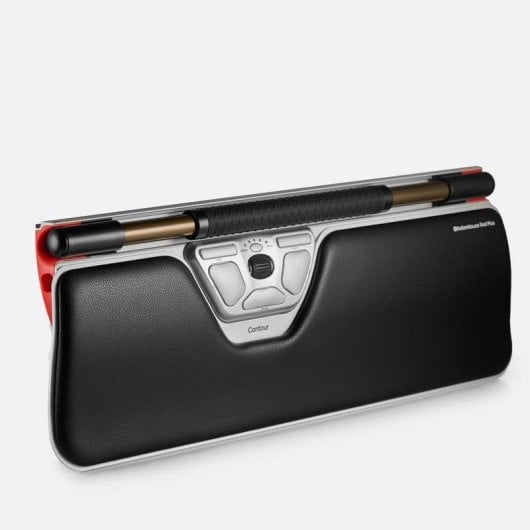 Ratón Contour Design RollerMouse Red USB Type-C 2800 DPI Negro Plata Ergonomía Avanzada