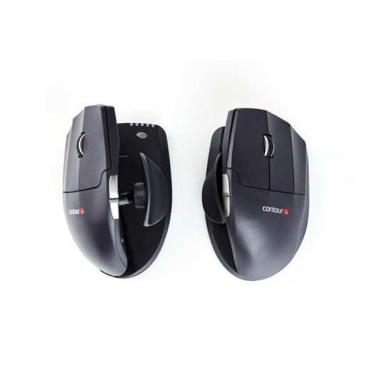 Ratón Contour Design Unimouse Left Cableado 2800 DPI Negro Ajustable Ergonómico
