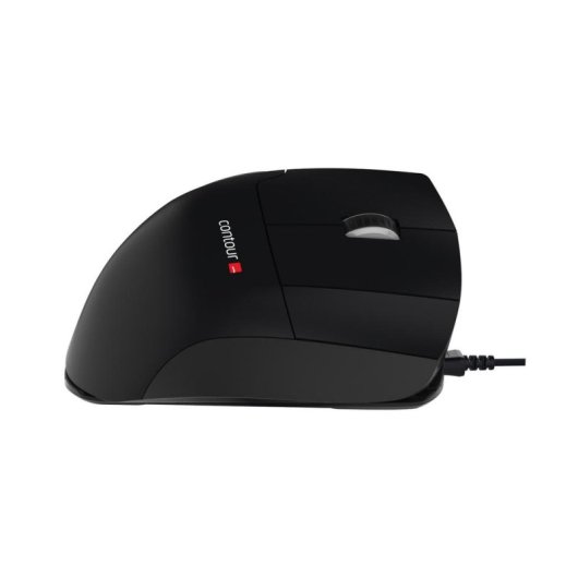 Ratón Contour Design Unimouse Left Cableado 2800 DPI Negro Ajustable Ergonómico