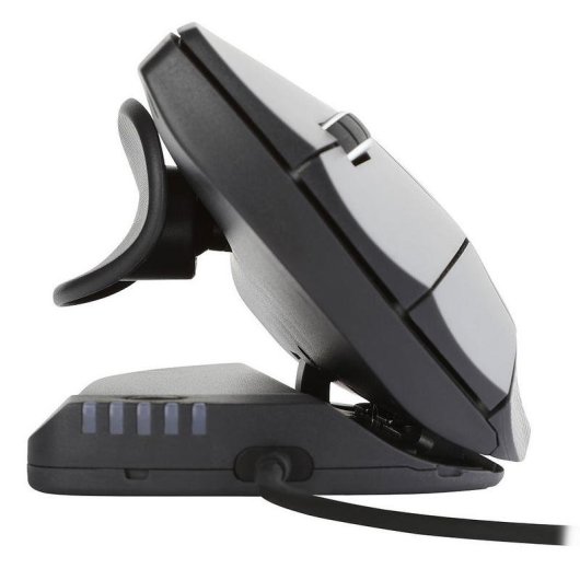 Ratón Contour Design Unimouse Left Cableado 2800 DPI Negro Ajustable Ergonómico