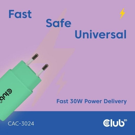 Fonte de Alimentação Club 3D CAC-3024 30W Leichtgrün