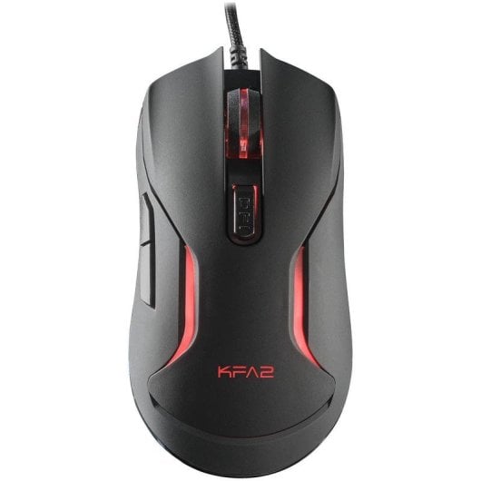 Souris KFA2 Gaming Slider 04 filaire 6400DPI Noir RGB 6 boutons