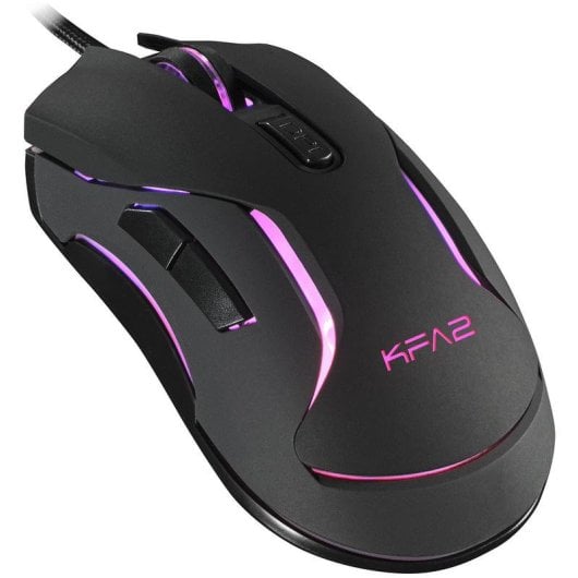 Souris KFA2 Gaming Slider 04 filaire 6400DPI Noir RGB 6 boutons
