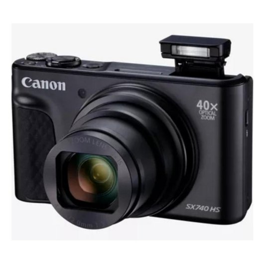 Cámara Compacta Canon PowerShot SX740 HS 20,3MP Zoom Óptico 40x WiFi Pantalla Abatible Negra