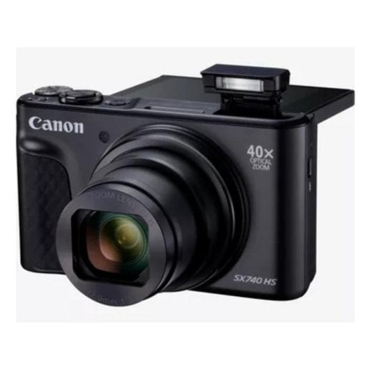 Cámara Compacta Canon PowerShot SX740 HS 20,3MP Zoom Óptico 40x WiFi Pantalla Abatible Negra