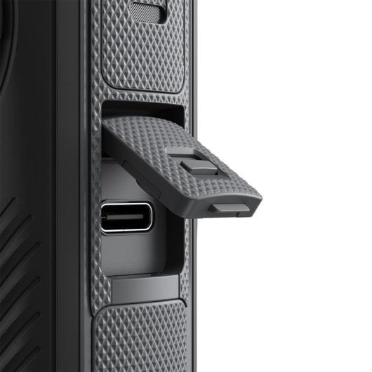 Cubierta para puerto Insta360 X4 Tapa protectora USB-C Repuesto Negro