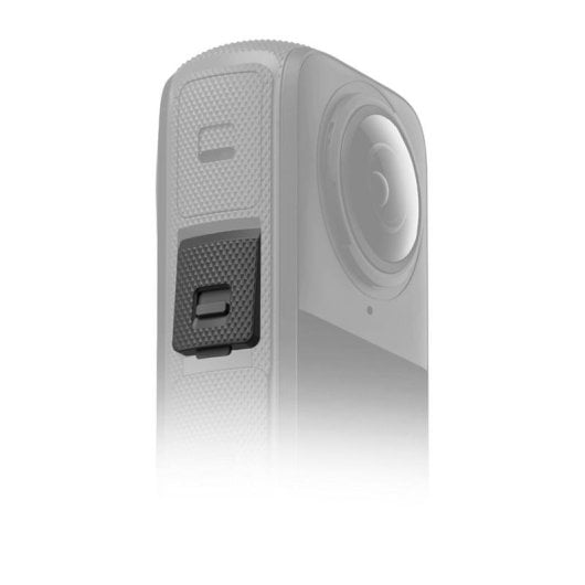 Cubierta para puerto Insta360 X4 Tapa protectora USB-C Repuesto Negro