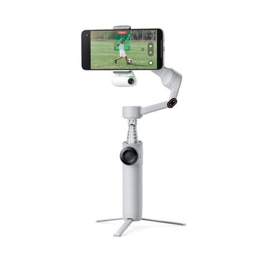 Estabilizador Insta360 Flow 2 IA Seguimiento 3 Ejes Gris Claro Plegable
