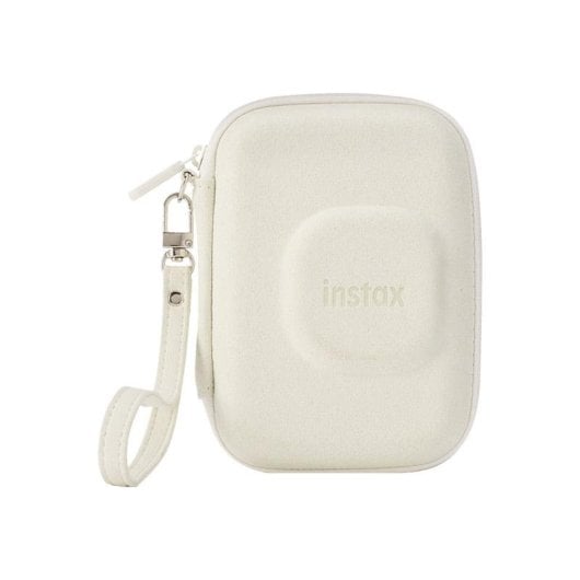 Funda compacta Fujifilm mini LiPlay Blanco con pulsera y bolsillo interior