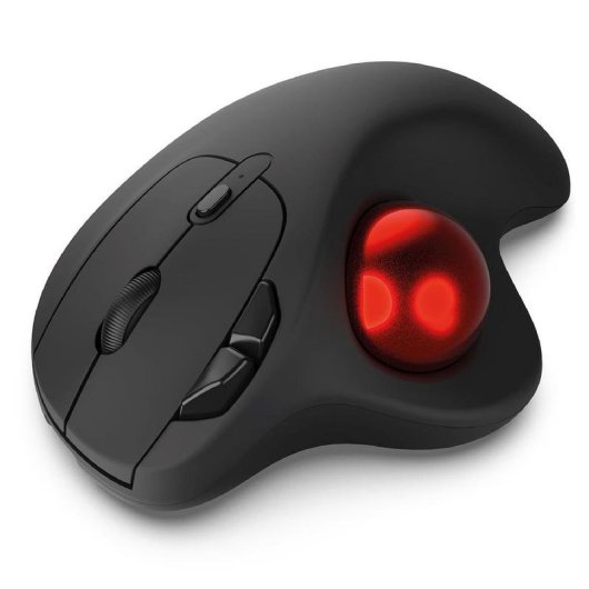 Mouse Mobility Lab ML313276 Wireless Trackball 1600 DPI Nero Ergonomico 6 Tasti