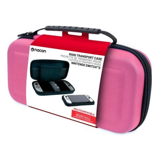Funda rigide NACON SWITCHNEWPOUCHLPINK rose compatible Switch OLED Lite 2