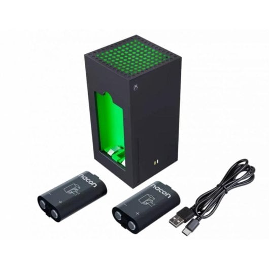 Batterieladegerät NACON XBXBATTERYBOX Xbox Series S X 2x1400 mAh Schwarz USB