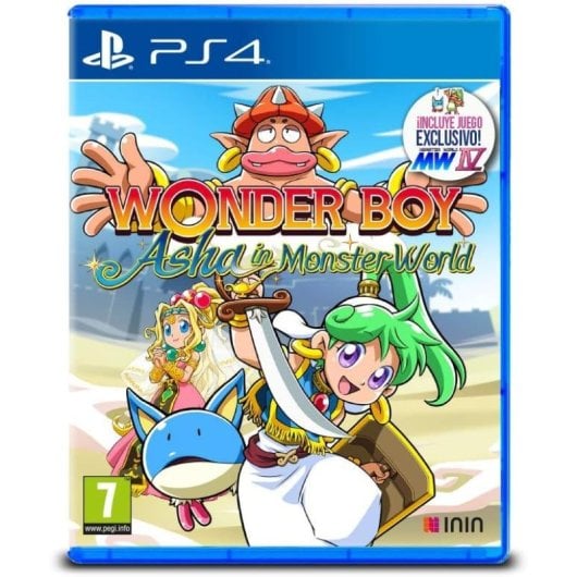 ININ Games Wonder Boy : Asha In Monster World, PlayStation 4, E10 + (Everyone 10 +), Suporte físico