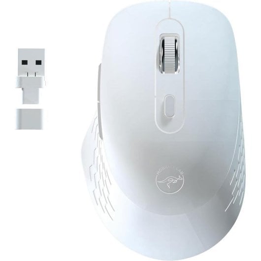 Mouse Mobility Lab Omega ML314563 Wireless Bluetooth 1600DPI Bianco 5 Tasti