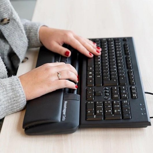 Ratón Mousetrapper Delta Extended USB 4000DPI Noir Barre de contrôle Ergonomique