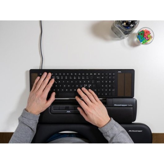 Souris Mousetrapper Delta Regular USB Type-A 4000 DPI Noir ergonomique 7 boutons