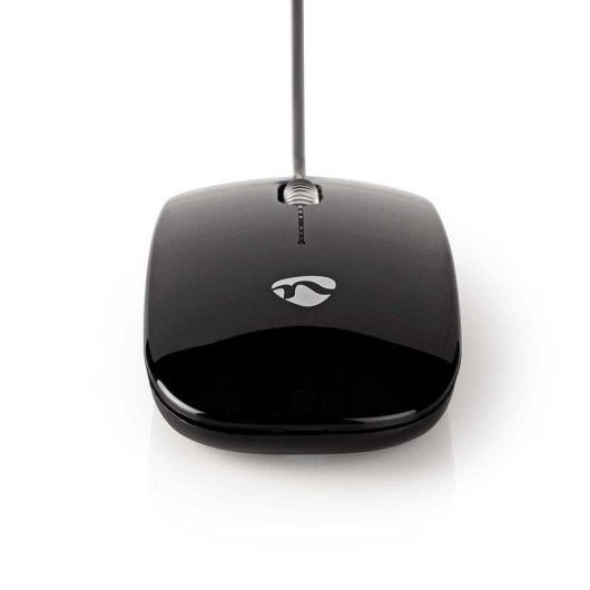 Maus Nedis MSWD200BK Kabel USB 1000DPI Schwarz Ambidextrous