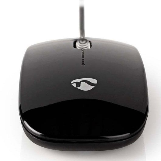 Maus Nedis MSWD200BK Kabel USB 1000DPI Schwarz Ambidextrous