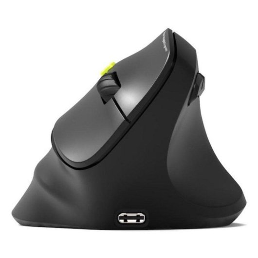 Ratón Port Designs 910007 RF Bluetooth 2400 DPI Schwarz Vertikal Wiederaufladbar