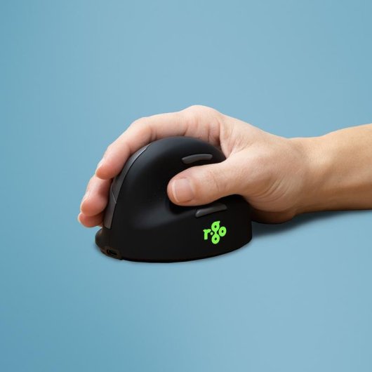 Souris R-Go Tools R-Go HE Break Bluetooth 1750 DPI Noir indicateur pause