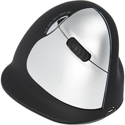 Rato R-Go Tools RGOHELAWL Wireless 2500 DPI Preto Ergonomico Vertical Pausa