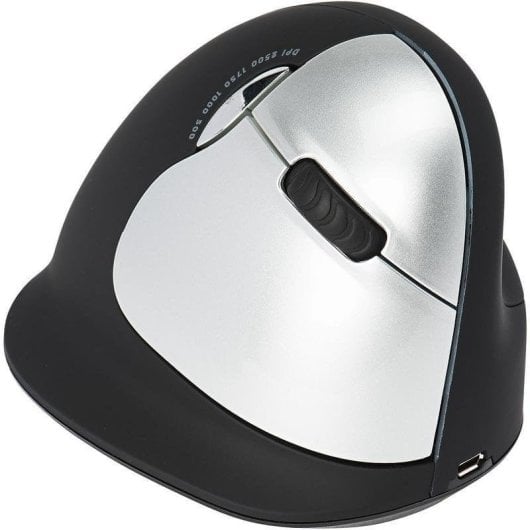 Ratón R-Go Tools HE Break Inalámbrico 2500 DPI Negro Ergonomía Pausa LED