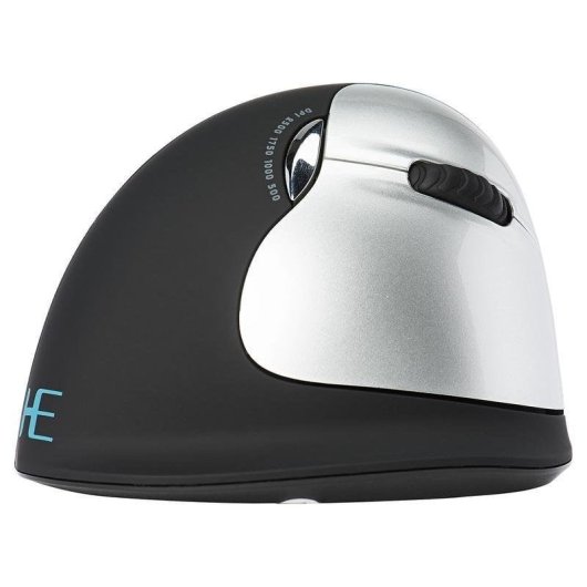 Ratón R-Go Tools HE Break Inalámbrico 2500 DPI Negro Ergonomía Pausa LED
