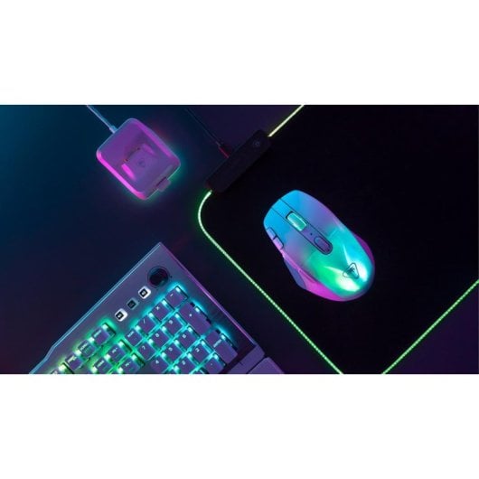 Ratón Turtle Beach Kone XP Air Inalámbrico RF Bluetooth 19000 DPI Blanco RGB Base de carga